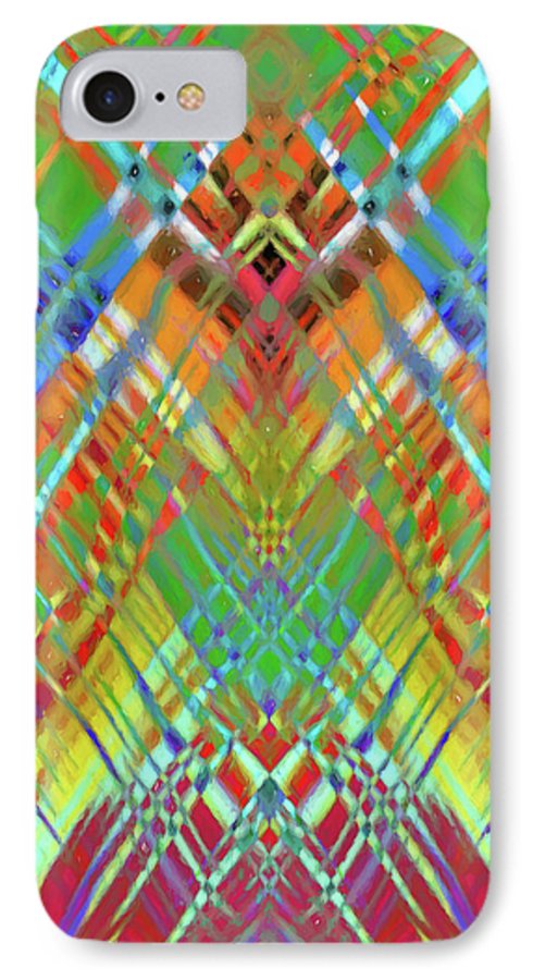 Red Green Freestyle Plaid - Phone Case