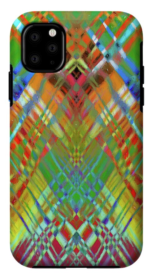 Red Green Freestyle Plaid - Phone Case