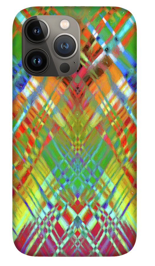 Red Green Freestyle Plaid - Phone Case