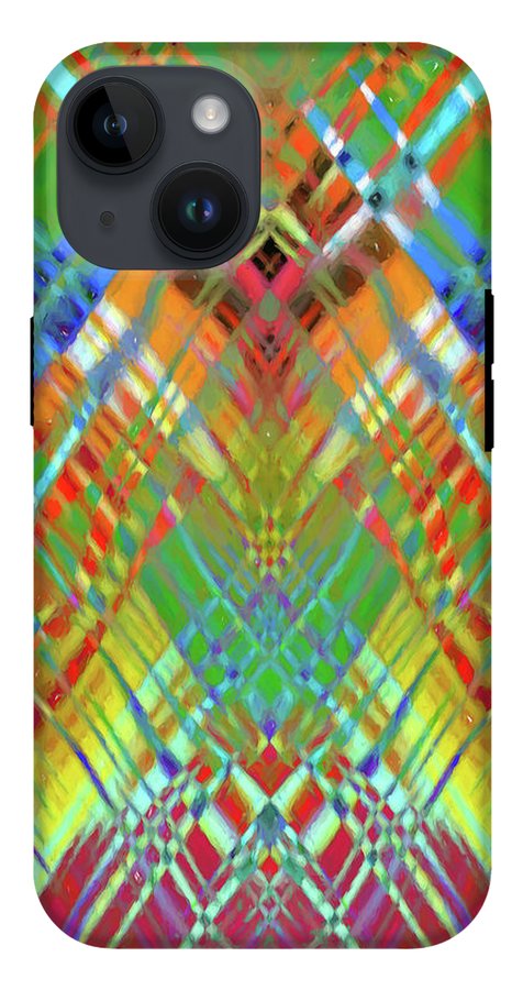 Red Green Freestyle Plaid - Phone Case