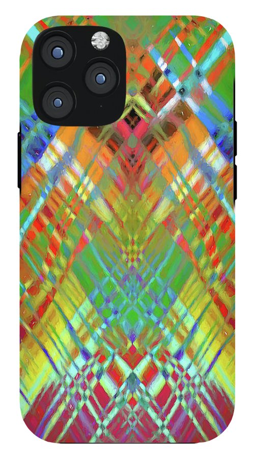 Red Green Freestyle Plaid - Phone Case