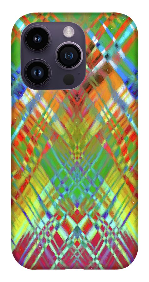 Red Green Freestyle Plaid - Phone Case