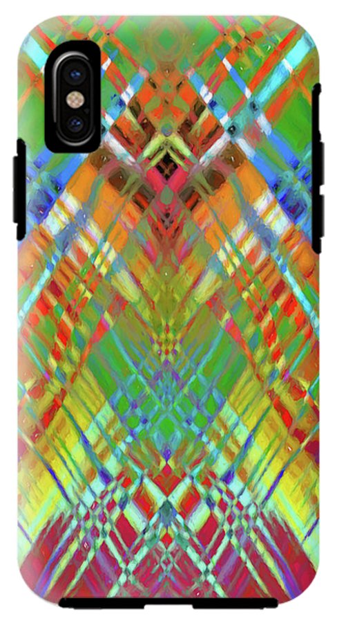 Red Green Freestyle Plaid - Phone Case