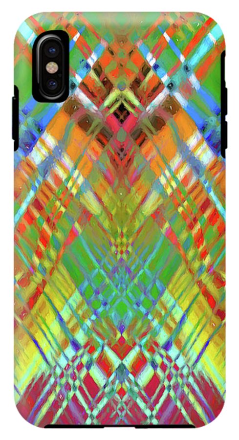 Red Green Freestyle Plaid - Phone Case