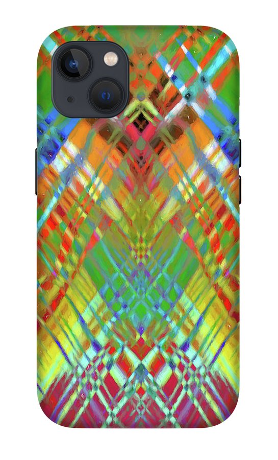 Red Green Freestyle Plaid - Phone Case