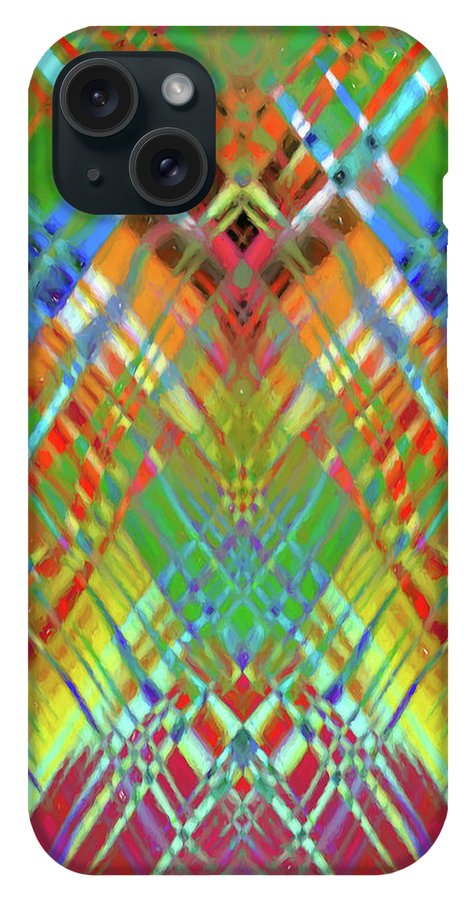 Red Green Freestyle Plaid - Phone Case