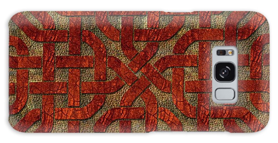 Red Leather Celtic Knot Square - Phone Case