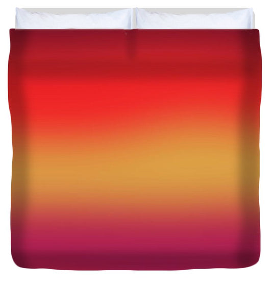 Red Morning Gradient - Duvet Cover