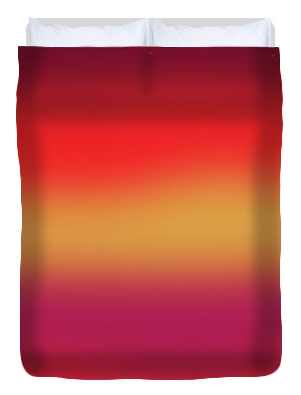 Red Morning Gradient - Duvet Cover