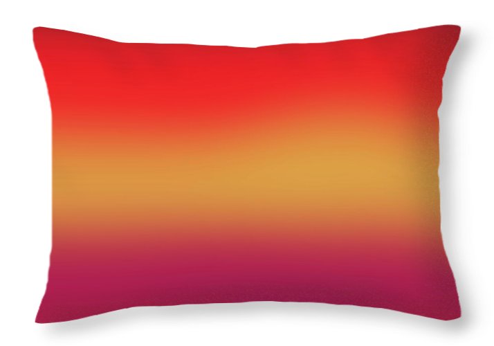 Red Morning Gradient - Throw Pillow