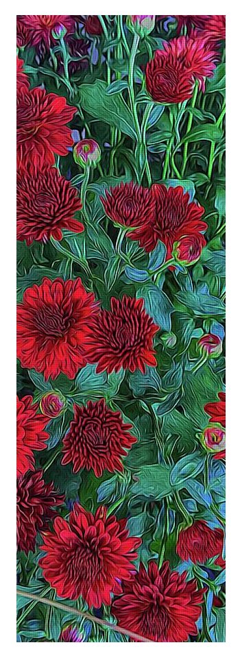 Red Mums - Yoga Mat