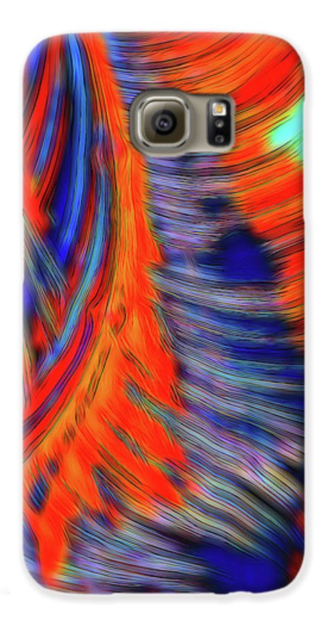 Red Orange Tie Dye Fractal Abstract - Phone Case