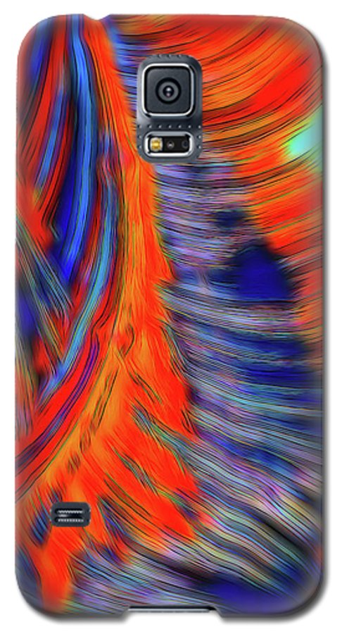 Red Orange Tie Dye Fractal Abstract - Phone Case