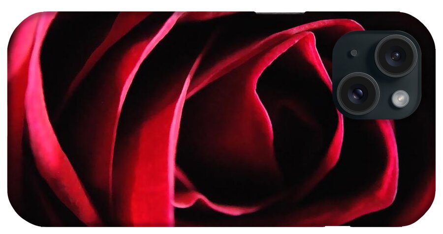 Red Rose in Shadow - Phone Case