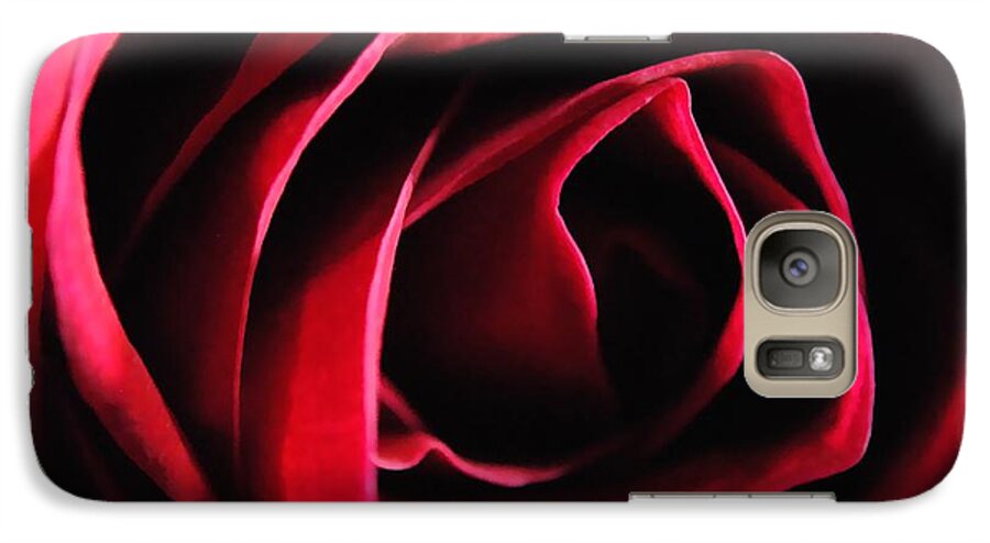 Red Rose in Shadow - Phone Case