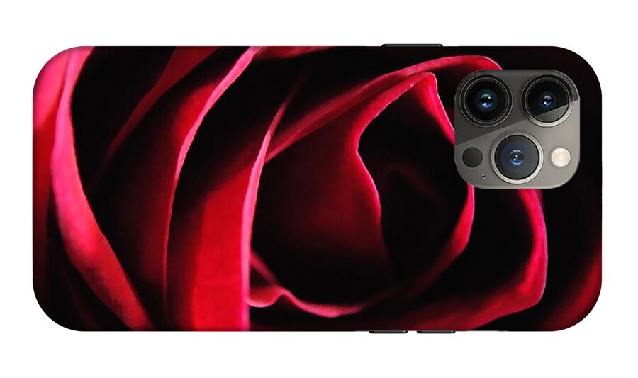 Red Rose in Shadow - Phone Case