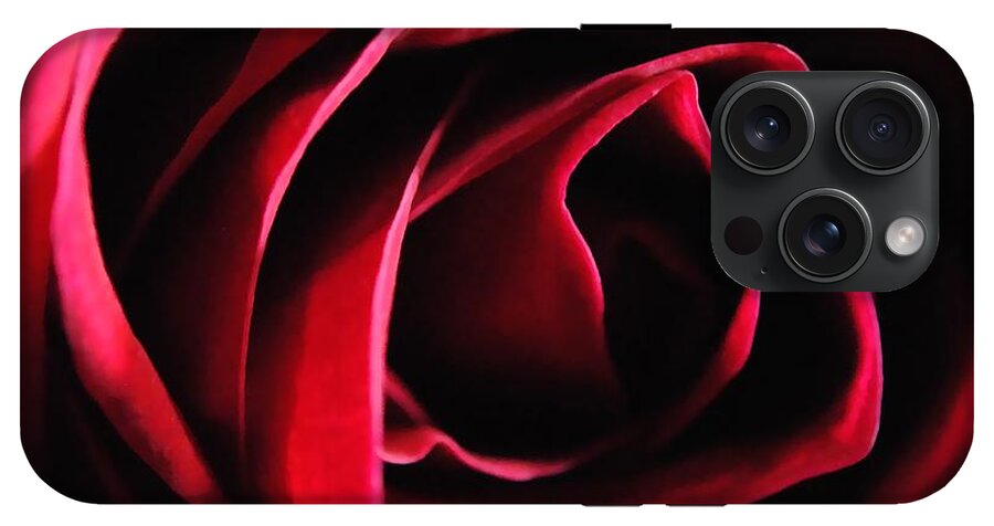 Red Rose in Shadow - Phone Case