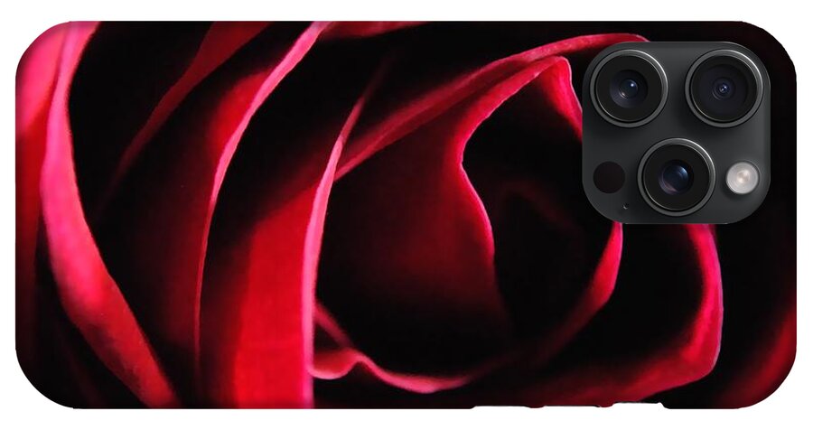 Red Rose in Shadow - Phone Case