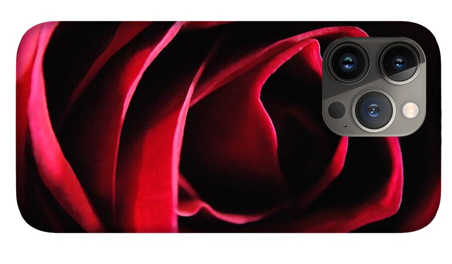 Red Rose in Shadow - Phone Case