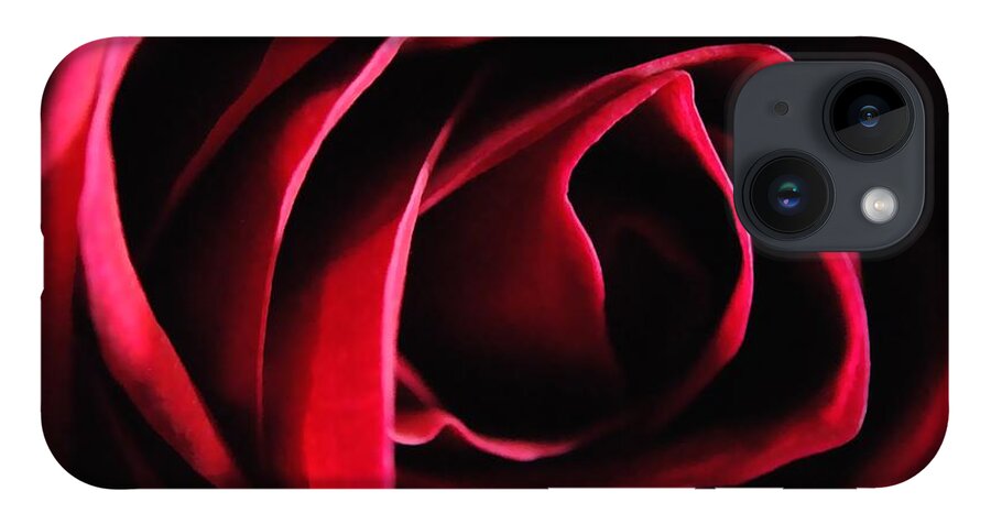Red Rose in Shadow - Phone Case
