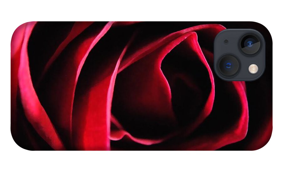 Red Rose in Shadow - Phone Case