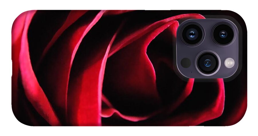 Red Rose in Shadow - Phone Case