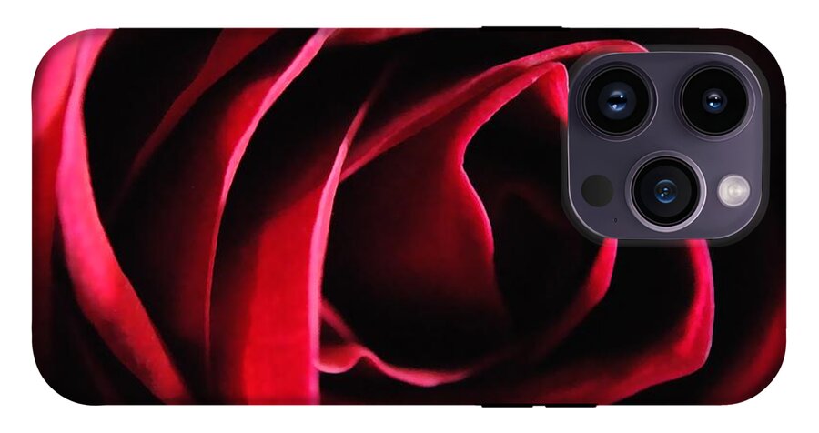 Red Rose in Shadow - Phone Case