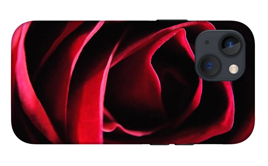 Red Rose in Shadow - Phone Case