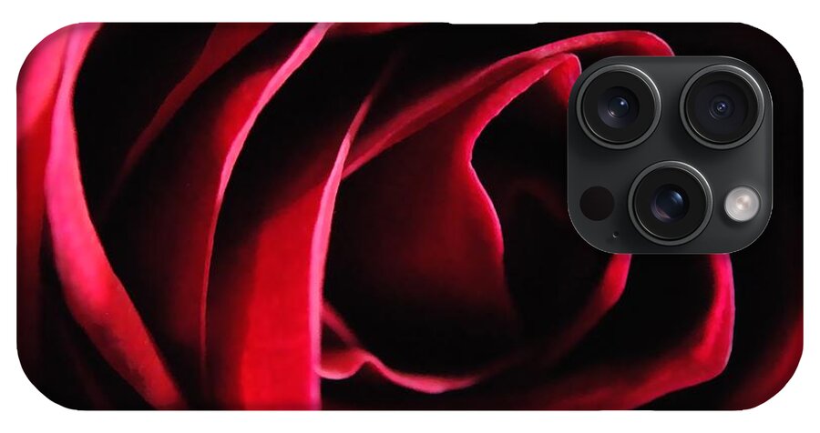 Red Rose in Shadow - Phone Case