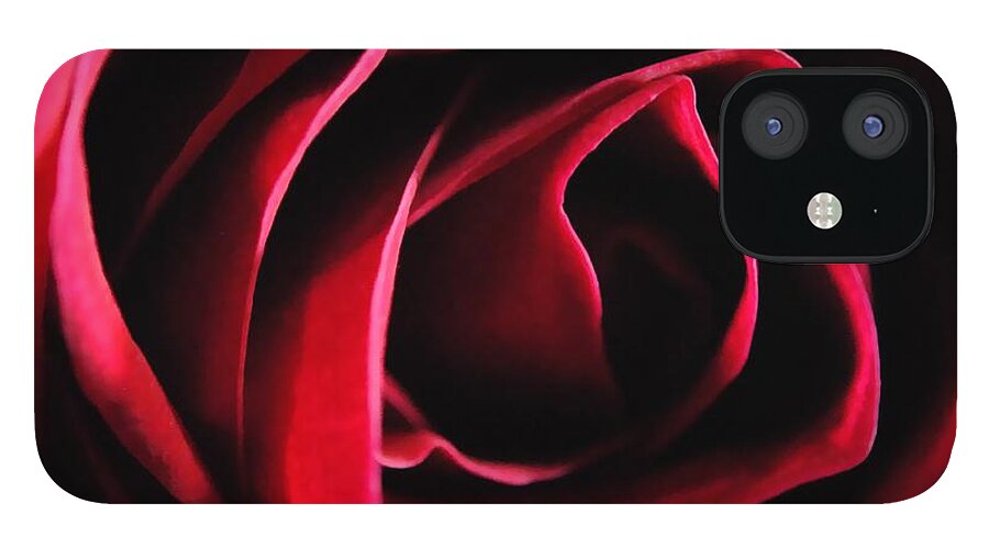 Red Rose in Shadow - Phone Case