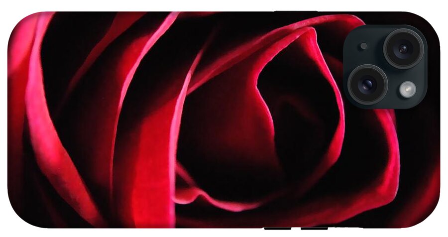 Red Rose in Shadow - Phone Case