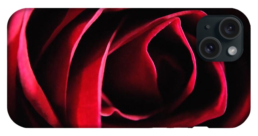 Red Rose in Shadow - Phone Case