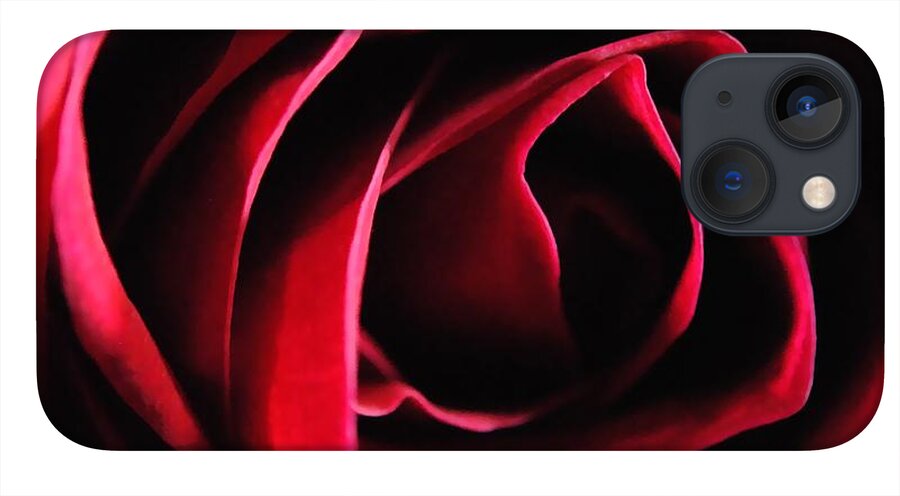 Red Rose in Shadow - Phone Case