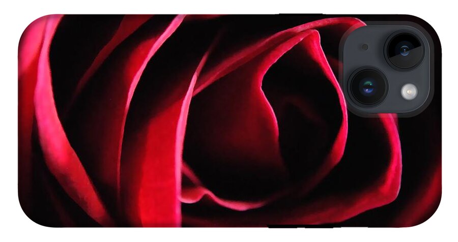 Red Rose in Shadow - Phone Case