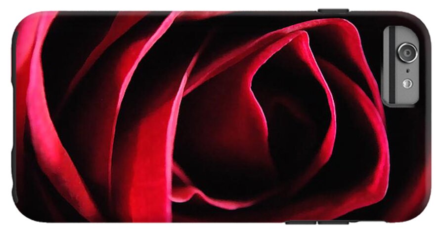Red Rose in Shadow - Phone Case