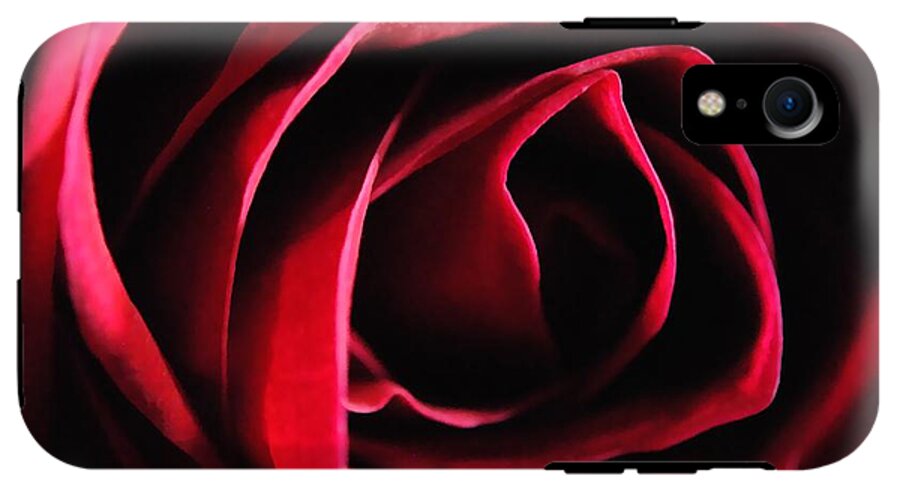 Red Rose in Shadow - Phone Case