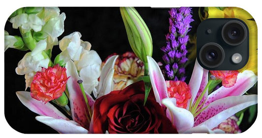 Red Rose Mixed Bouquet - Phone Case