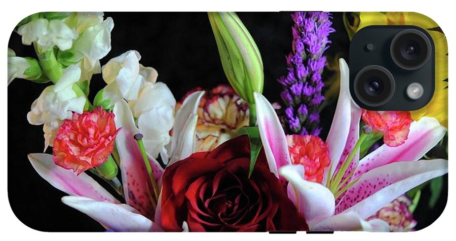 Red Rose Mixed Bouquet - Phone Case