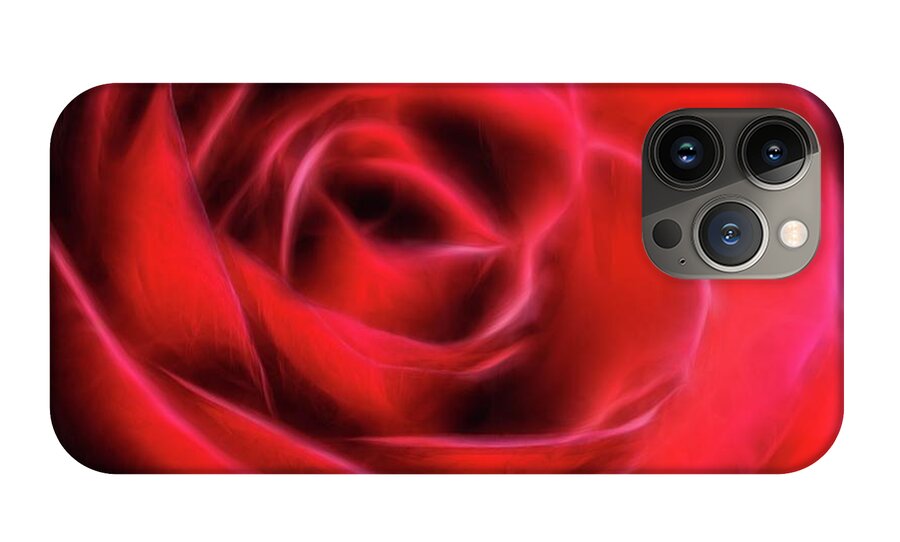 Red Rose Stylized - Phone Case
