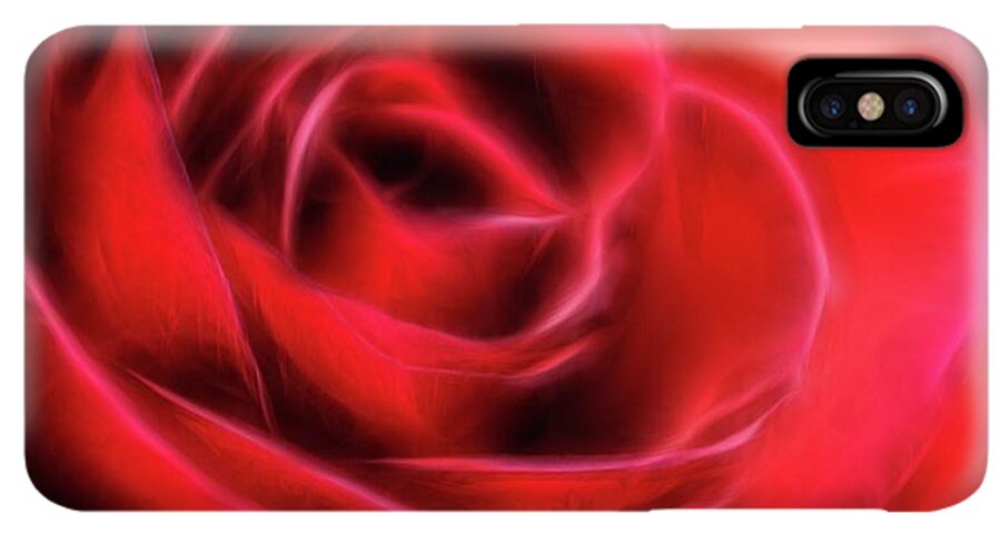 Red Rose Stylized - Phone Case