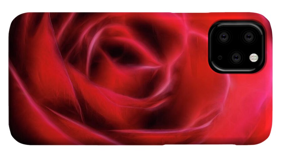 Red Rose Stylized - Phone Case
