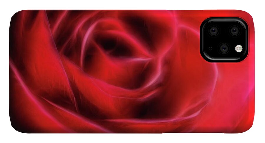 Red Rose Stylized - Phone Case