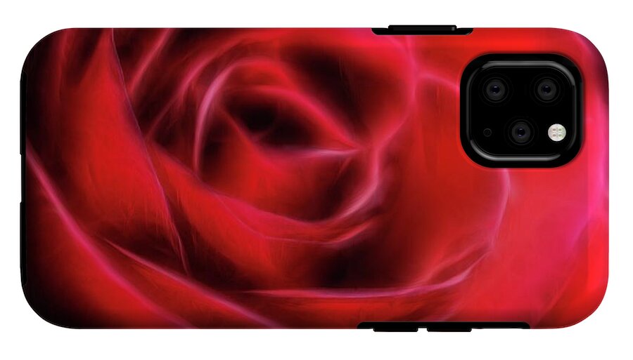 Red Rose Stylized - Phone Case