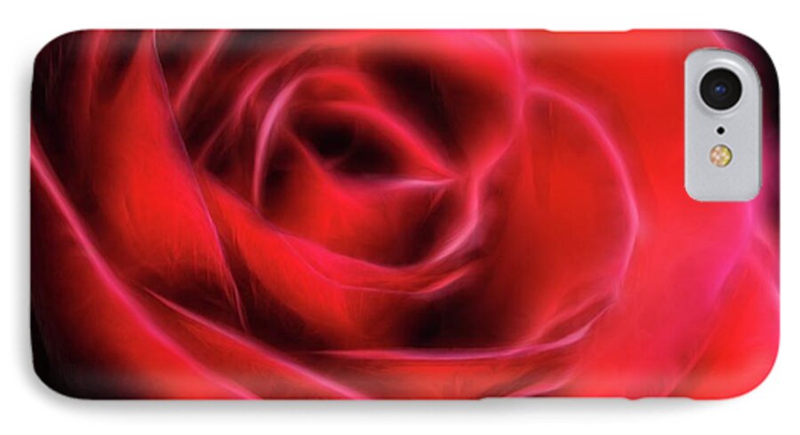 Red Rose Stylized - Phone Case