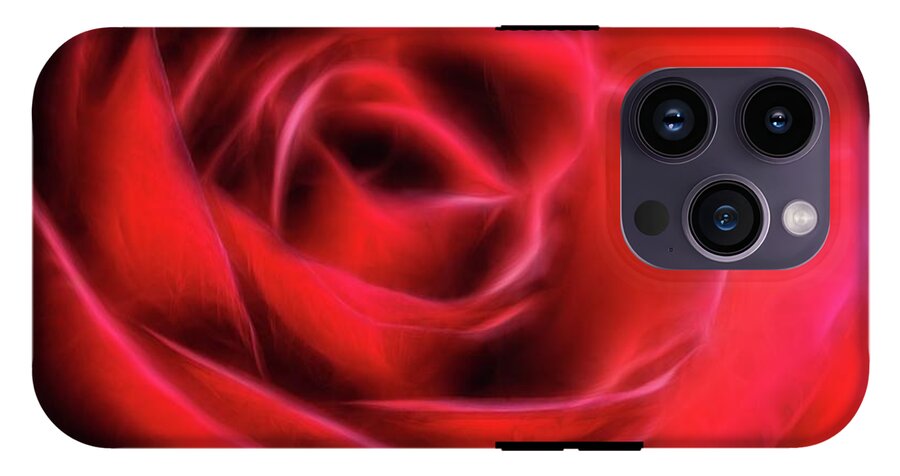 Red Rose Stylized - Phone Case