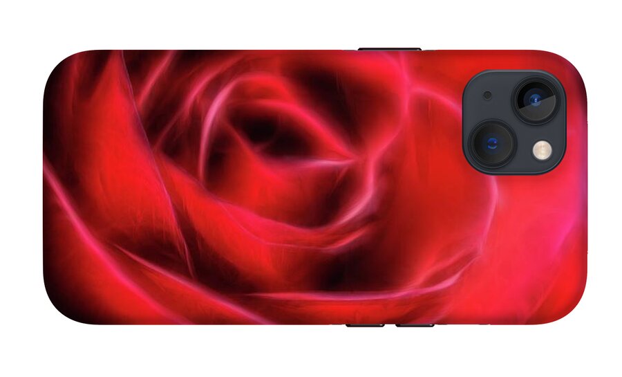 Red Rose Stylized - Phone Case
