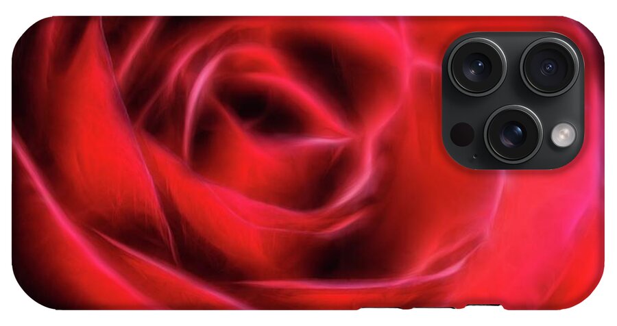 Red Rose Stylized - Phone Case