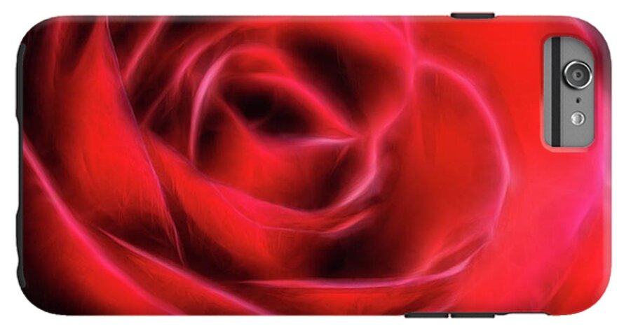 Red Rose Stylized - Phone Case