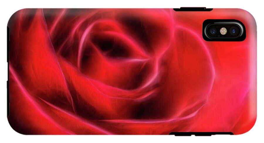 Red Rose Stylized - Phone Case