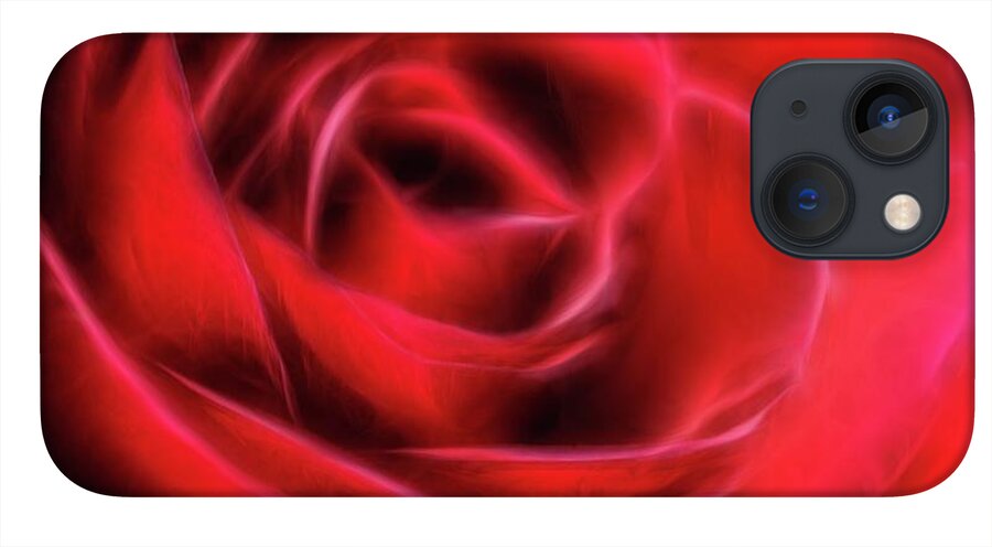 Red Rose Stylized - Phone Case